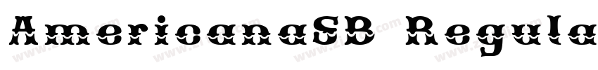 AmericanaSB Regular字体转换 AmericanaSB Regular字体转换